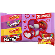 Skittles & Starburst Assorted Fun Size Valentine's Exchange Candy