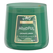 Essential Elements Vibes Mindful Aromatic Green Scented Candle