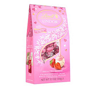 Lindt Lindor Strawberries & Cream White Chocolate Truffles Valentine's Candy