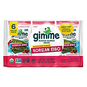 Gimme Roasted Seaweed 6 pk Snacks - Korean BBQ