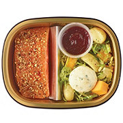 Meal Simple by H-E-B Cranberry Chipotle Salmon with Brussels Sprouts, Butternut Squash & Potatoes