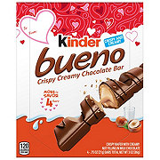 Kinder Bueno Crisy Creamy Chocolate Bars Valentine's Candy