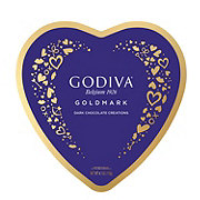 Godiva Goldmark Dark Chocolate Creations Valentine's Heart Gift Box, 14 pc