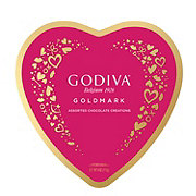 Godiva Goldmark Assorted Chocolate Creations Valentine's Heart Gift Box, 14 pc