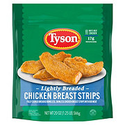 Tyson Fully Cooked Frozen Lightly Breaded Chicken Breast Strips