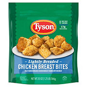 Tyson Fully Cooked Frozen Lightly Breaded Chicken Breast Bites