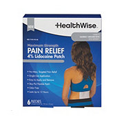 HealthWise Pain Relief Lidocaine Patch