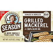 Season Skinless & Boneless Grilled Mackerel In Olive Oil