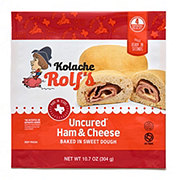 Kolache Rolf's Uncured Ham & Cheese Baked In Sweet Dough