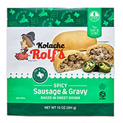 Kolache Rolf's Spicy Sausage & Gravy Baked In Sweet Dough