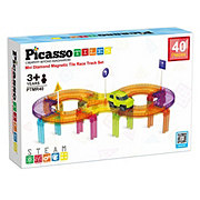 Picasso Tiles Mini Diamond Magnetic Tile Race Track Set