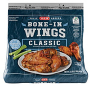 Hill Country Fare Heat & Eat Frozen Chicken Wings - Buffalo Style Hot