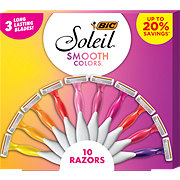 BIC Soleil Smooth Colors 3 Blade Razors Gift Set