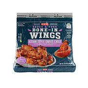 Hill Country Fare Heat & Eat Frozen Chicken Wings - Buffalo Style Hot