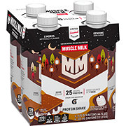 Muscle Milk Genuine Zero Sugar 25g Protein Shakes 4 pk Bottles - S'mores