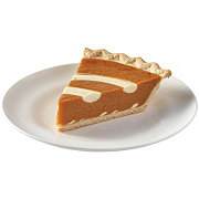 H-E-B Bakery Gourmet Pumpkin Cream Cheese Pie Slice