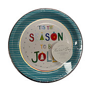 Hudson + Gray Tis The Season Christmas Party Paper Plates, 8 ct