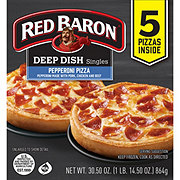 Red Baron Pepperoni Deep Dish Singles Frozen Pizza