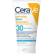 CeraVe Hydrating Mineral Sunscreen Deep Sheer Tint Broad Spectrum - SPF 30