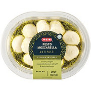 H-E-B Italian Antipasti - Pesto Sauce with Mozzarella