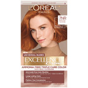 L'Oréal Paris Excellence Creme Universal Nudes Ammonia Free Permanent Hair Color - 7NR Natural Copper