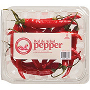 Fresh Red de Arbol Peppers