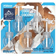 Glade PlugIns Scented Oil Air Freshener, Cool Coconut Limited Edition, 3.35 oz Total