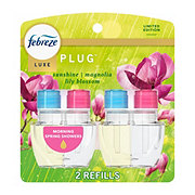 Febreze Luxe Plug In Scented Oil Refill - Morning Spring Showers, 1.7 oz