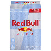 Red Bull Zero Sugar Energy Drink 4 pk Cans
