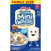 Kellogg's Frosted Mini Wheats Blueberry Muffin Cereal - Family Size