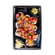 H-E-B Sushiya Crunchy California Poke Bowl with White Rice & Garlic Onion Sauce