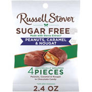 Russell Stover Sugar Free Peanut, Caramel & Nougat Chocolate Candy