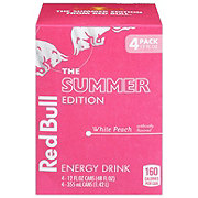 Red Bull Summer Edition Energy Drink -  White Peach, 4 pk