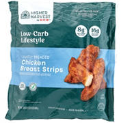 Higher Harvest by H-E-B Lightly Breaded Chicken Breast Strips - 16g Protein