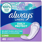 Always Daily Protect Liners - Long, Unscented