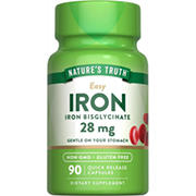 Nature's Truth Easy Iron Bisglycinate 28mg Capsules
