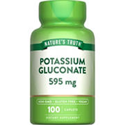 Nature's Truth Potassium Gluconate 595mg Caplets