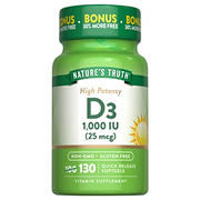 Nature's Truth Vitamin D3 1000 IU Softgels