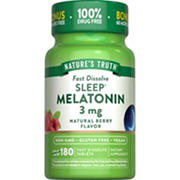 Nature's Truth Melatonin Fast Dissolve Sleep Tablets - Berry
