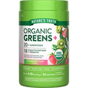 Nature's Truth Organic Greens Powder Drink Mix - Strawberry Kiwi