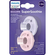 Avent Super Soothie Pacifiers (3-18 Months) -  Lilac & Pink