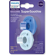 Avent Super Soothie Pacifiers (3-18 Months) - Light Blue & Sky Blue