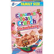 General Mills Strawberry Cinnamon Toast Crunch Cereal - Family Size