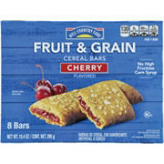 Hill Country Fare Fruit & Grain Cereal Bars - Cherry, 8 ct