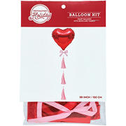 Destination Holiday Uninflated Bow & Tassels Valentine Balloon Set