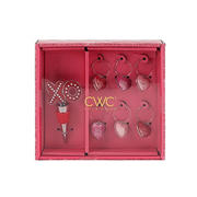 Cook With Color Valentine's Day Wine Stopper and Charm Set - Shop