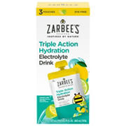 Zarbee's Triple Action Hydration Electrolyte Drink Pouch - Lemon Lime
