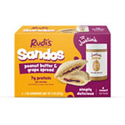 Crust Offs Charlotte's CrustOffs Frozen Sandwiches - Peanut Butter & Grape Jelly ...