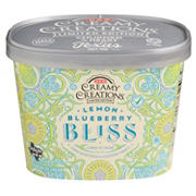 H-E-B Creamy Creations Lemon Blueberry Bliss Ice Cream - Shop Ice