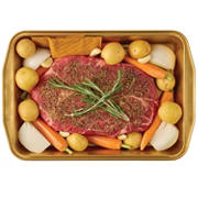 Meal Simple by H-E-B Seasoned Beef Chuck Roast With Potatoes, Carrots, Onion
